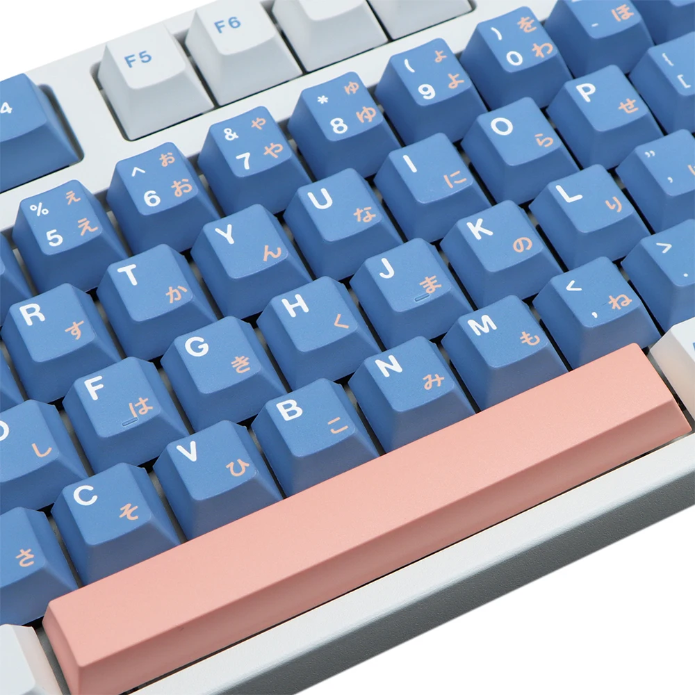 Azul rosa keycaps 129 chaves dreamland keycaps tintura sub personalizado japonês keycaps para cherry mx switch teclados mecânicos