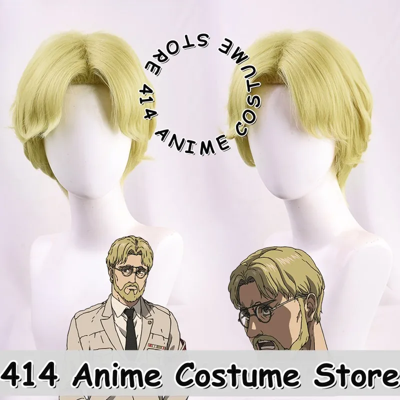 

Game & Anime Zeke Yeager Cosplay Wig Attack on Titan Final Season Mantis Nest Effect Heat-Resistant Fiber Synthetic Hair