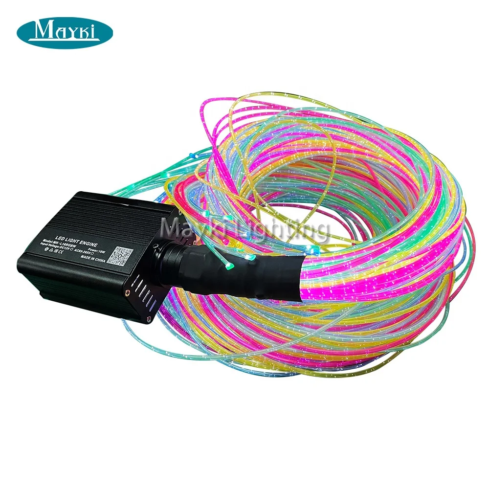 Sensory Toys for Autistic Children Hanging DIY Rgbw Color Changing Sparkle Sensory Fibre Optic Light Kit