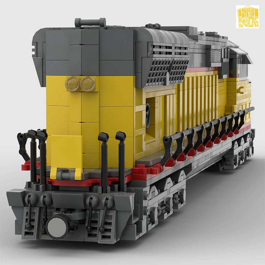 Moc tt061 70 trem locomotiva modelo com desenhos pdf blocos de construção tijolos crianças brinquedos educativos diy aniversário presentes natal