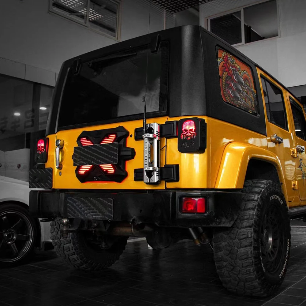 

Lantsun JL1226 Tailgate Decoration with Led Brake Light ABS for Jeep for Wrangler JK/JL