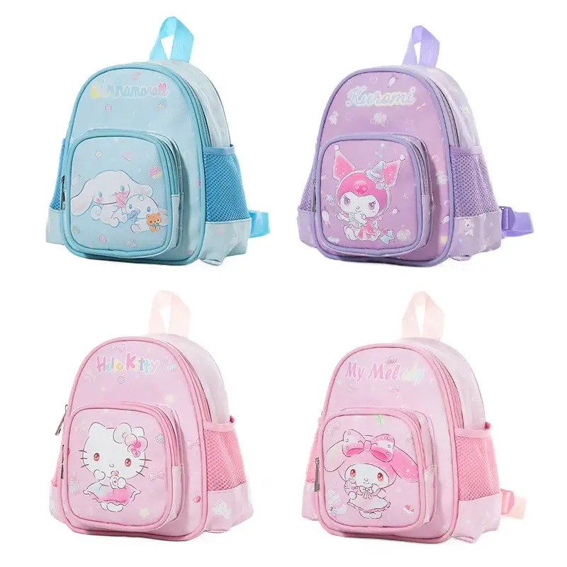 

Sanrioed Anime Backpack Hello Kitty Kuromi My Melody Cinnamoroll Pom Pom Purin Pochacco Cartoon Cute Children Shoulder Bag Gift