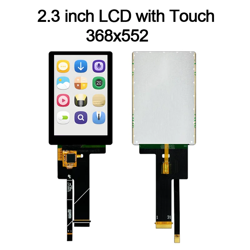 2.3 inch 2.28 inch 368x552 TFT Long Screen IPS 31pin MIPI LCD Display with HDMI Board