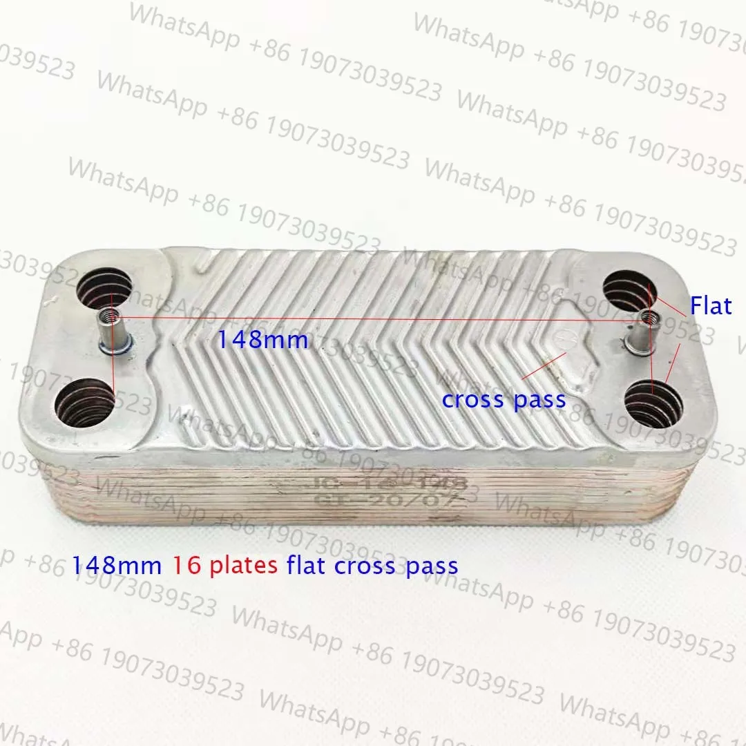 304 لوحة من الفولاذ المقاوم للصدأ 16 لوحة مبادل حراري لاستبدال غلايات الغاز Vaillant