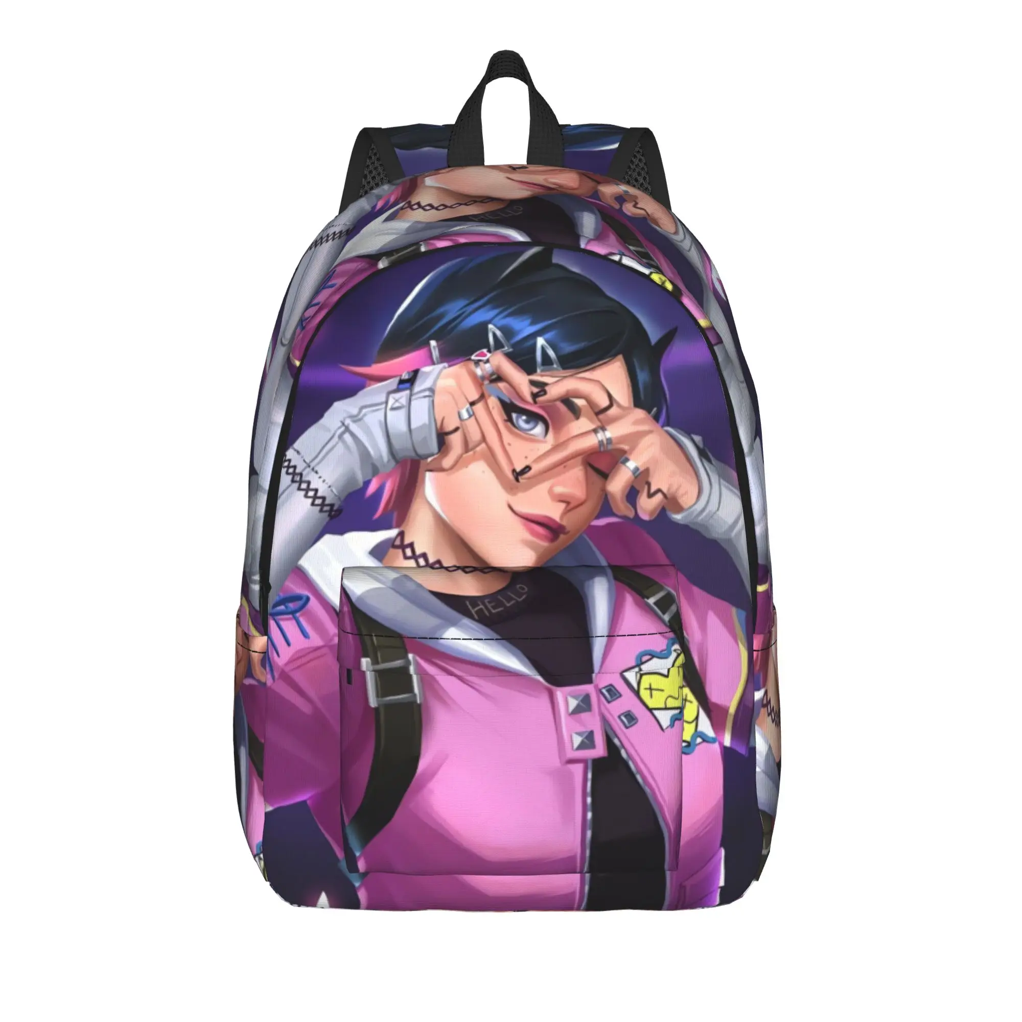 Clove Backpack V-Valorant Outdoor Style Backpacks Male High Quality Print High School Bags Kawaii Rucksack