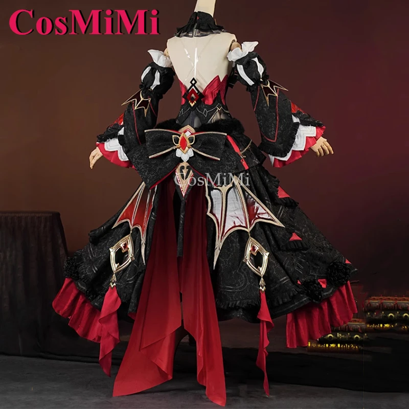 CosMiMi Theresa Apocalypse Cosplay Game Honkai Impact 3 Costume Elegant Sweet Formal Dress Carnival Party Role Play Clothing New