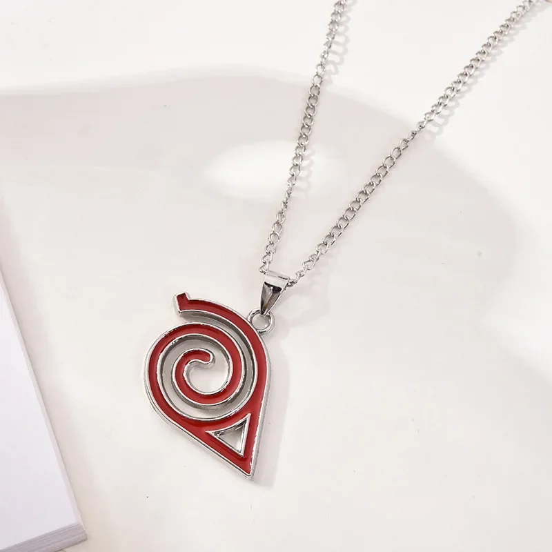 20 Stile Cartoon Anime Naruto Halskette Legierung Anhänger Cosplay Kakashi Kunai Zumaki Shuriken Zubehör Metall Sammlerstück Spielzeug