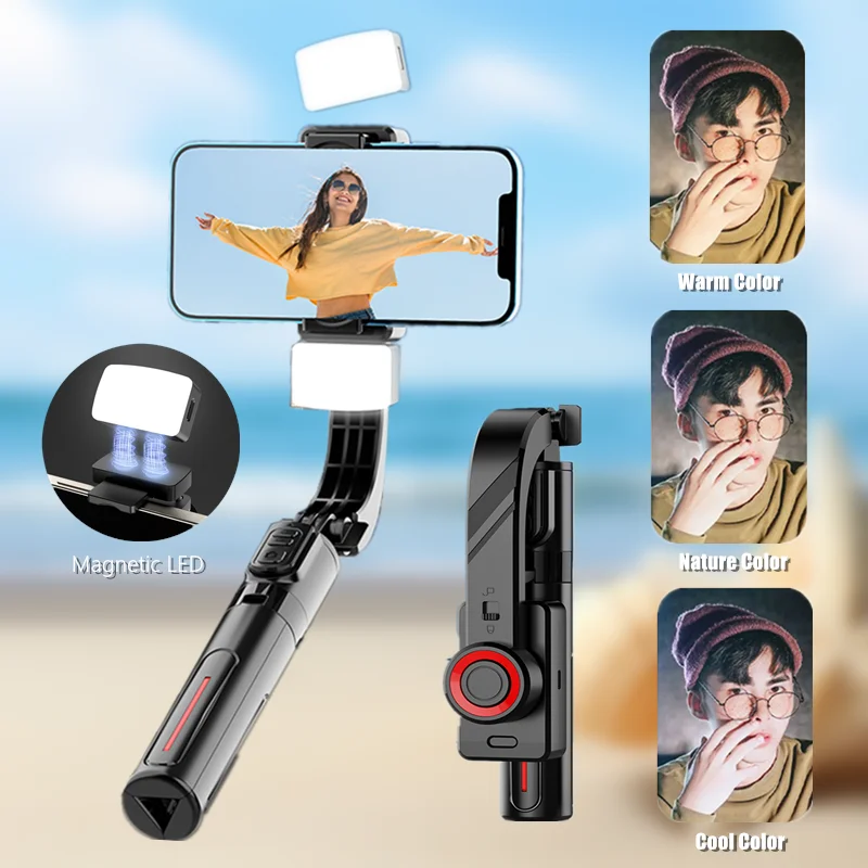 Remote Control 360°Rotation Gimbals Stabilizer Mobile Phone Holder Selfie Stick Stand Tripod for Vertical &Horizontal Shooting