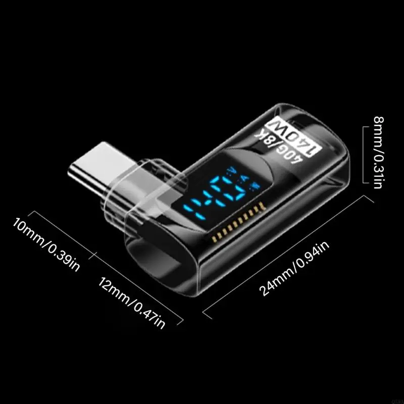 Q5WA المحمولة النوع C محول الشحن السريع مع بيانات عالية السرعة ودعم الفيديو 8K