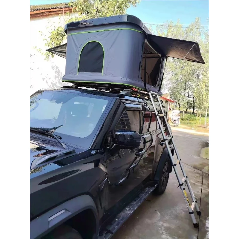 Practical Multifunctional Foldable Hard Shell Roof Tent Waterproof Outdoor Camping Accessory
