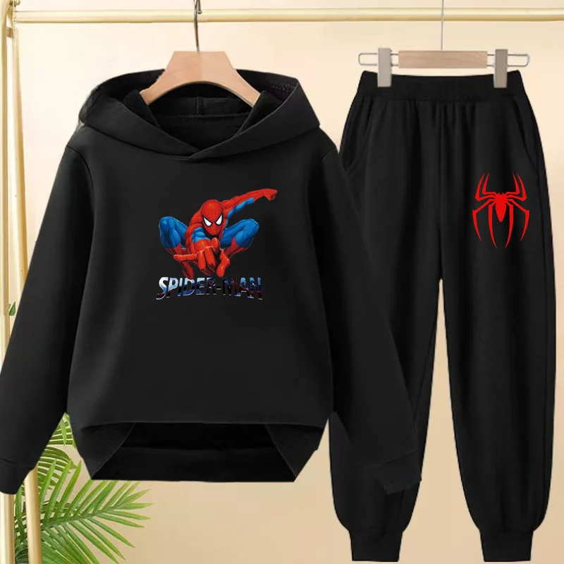 

Boy Girl Casual fashion print Two piece set3-12 Age Children Outerwear Hoodie+Trousers Pullover Leisure Hooded Autumn Sportswear