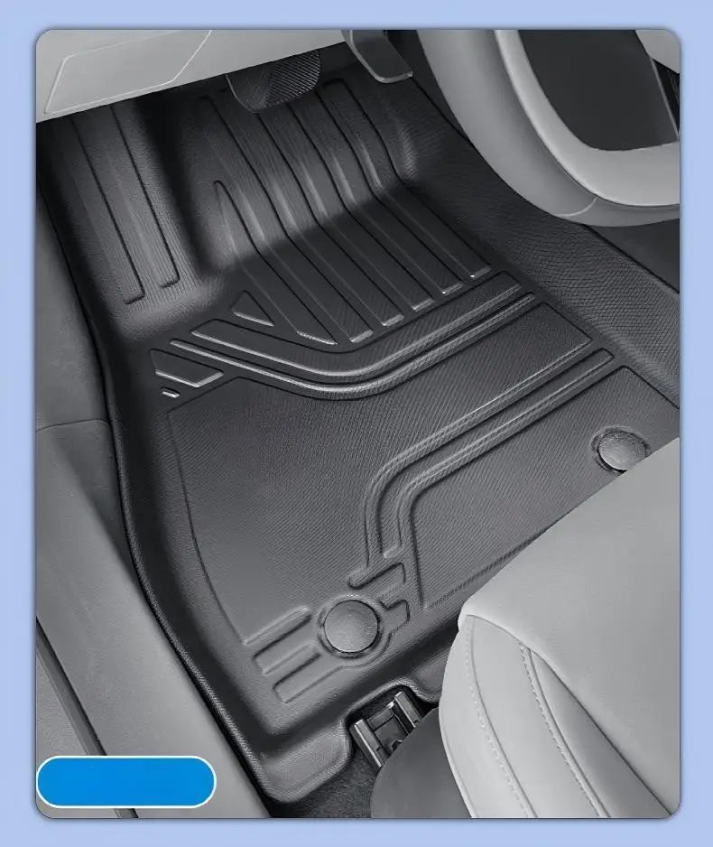 Custom Fit for Good Cat 2021-2024 TPE Car Floor Mats Rear Trunk Mat All Weather Full Set 3mm Thick Letter Pattern Waterproof
