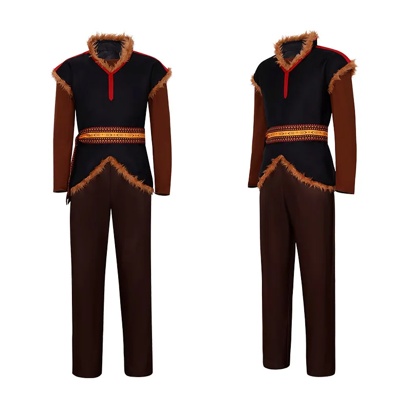 Snow Kristoff Cosplay Costume Anime Halloween Full Set Uniform Tops