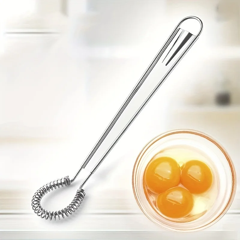

Stainless Steel Egg Beater Spring Manual Mixer Honey Cream Mixer Baking Frother Special Kitchen Tool for Egg Beater