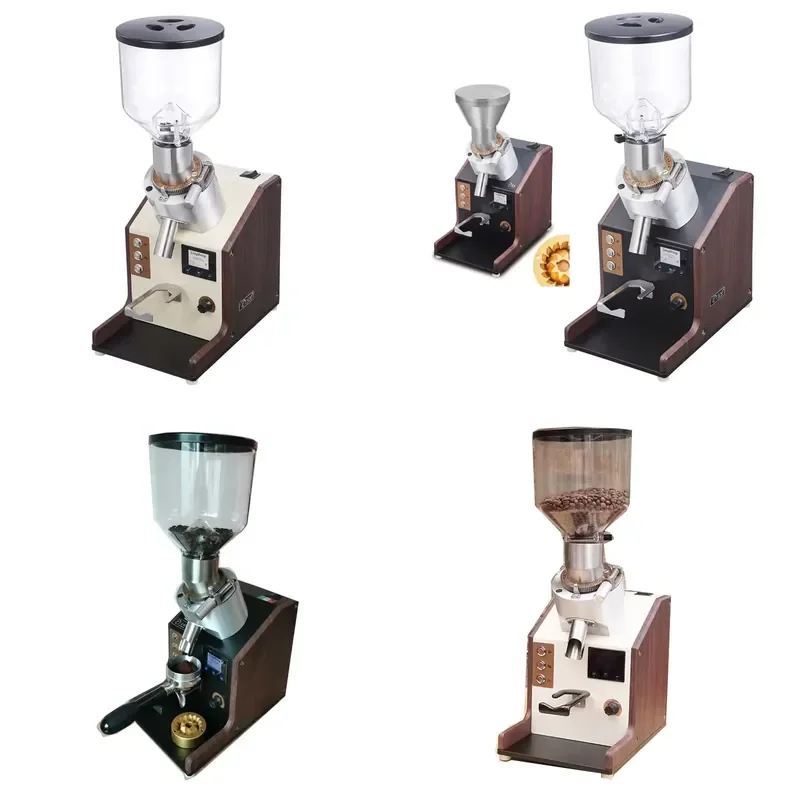 for Adjustable Electric Stainless Steel Conical Burr Coffee Grinder Espresso Bean Mill Small Commercial Use Precise Settings