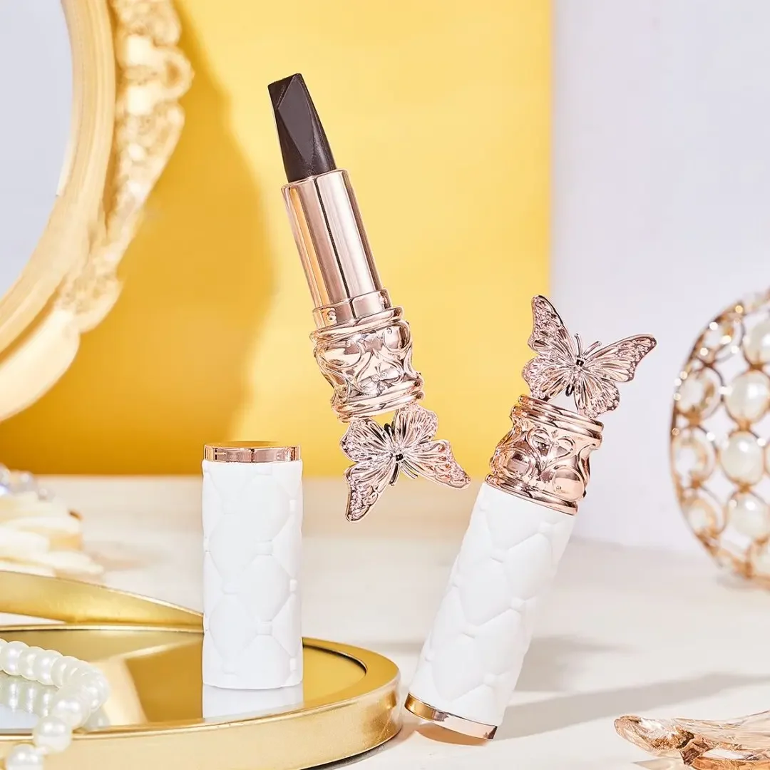 Long Lasting Velvet Lipstick Butterfly Shape Waterproof Matte Lip Gloss 3 In 1 Non Stick Moisturizing Lip Makeup Cosmetics