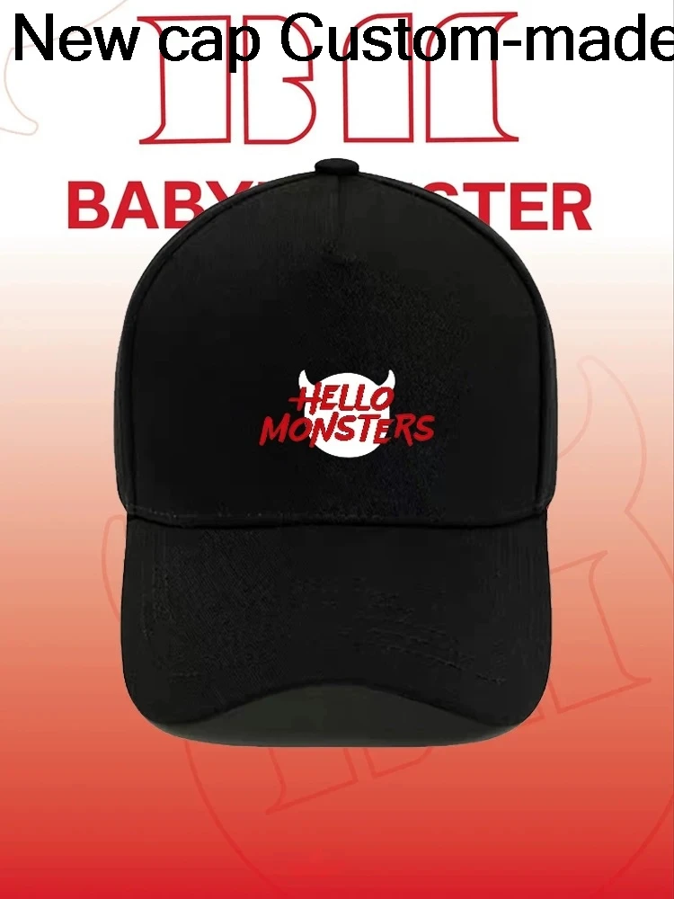 

2025 BABYMONSTER Casual Baseball Caps HELLO BABYMONSTER Men Women Outdoor sunshade Cap Adjustable Fit golf Hats Y2K cotton Cap