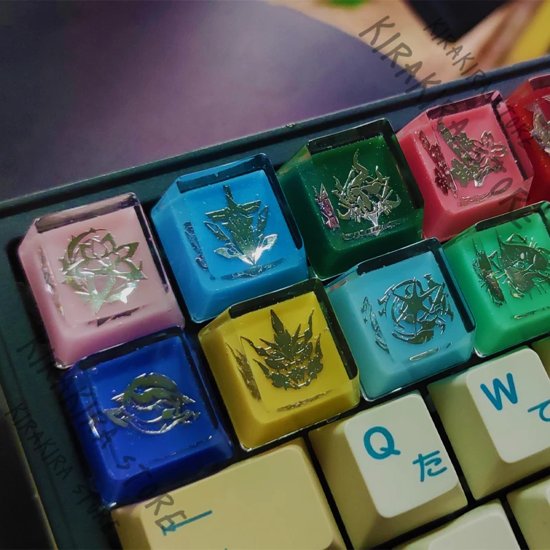 Honkai: Star Rail Boothill The Herta Imbibitor Lunae Elysia Tastiera in resina Cap Anime Keycap gioco di cartoni animati Cosplay Regali di compleanno