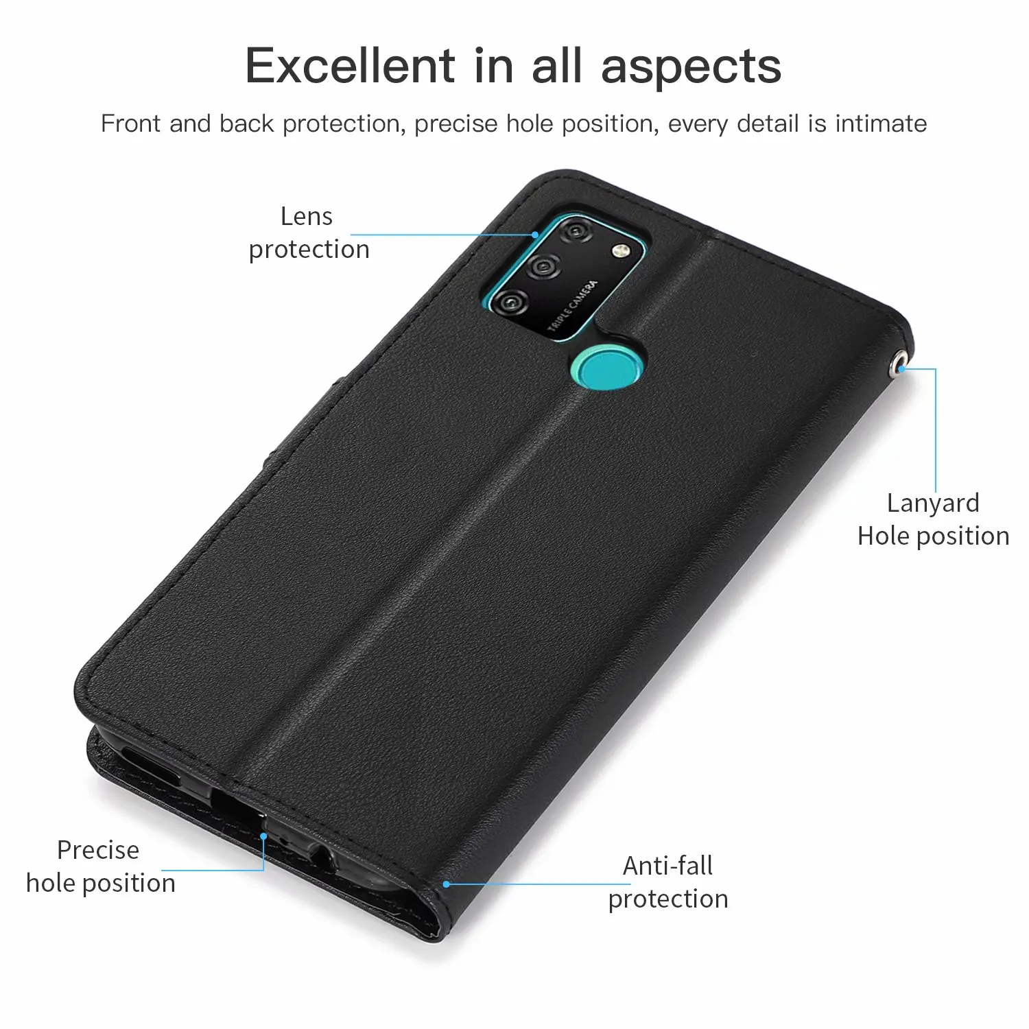 Flip Wallet Leather Case For iPhone 11 12 Pro X XS Max XR 8 7 6S 6 Plus 5S SE Card Slots Stand Funda Strap Coque Protect Cover