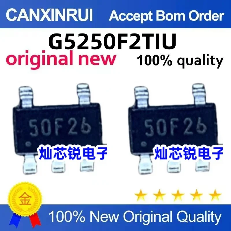 (5-100 pieces) Brand new original G5250F2TIU G5250F2T1U silk screen 50F26 SOT23-5