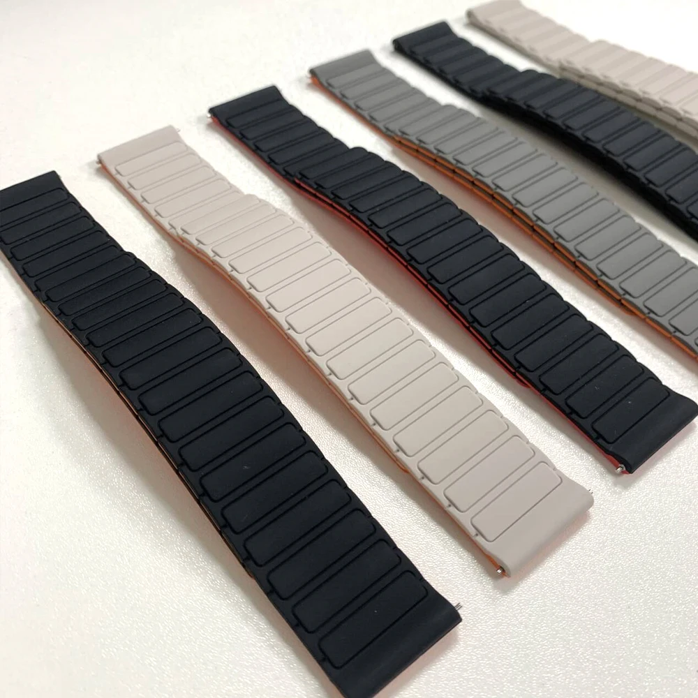 22 مللي متر المغناطيسي سيليكون حلقة حزام ل Garmin Venu 2 3 4 45 مللي متر المعصم الفرقة Forerunner 570 265 255 47 مللي متر Vivoactive 4 سوار رياضي #3