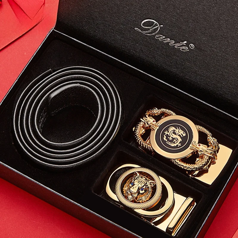 dante-genuine-leather-belt-men's-casual-double-bule-faionable-dragon-tiger-head-layered-cowhide-trendy-pants-belt