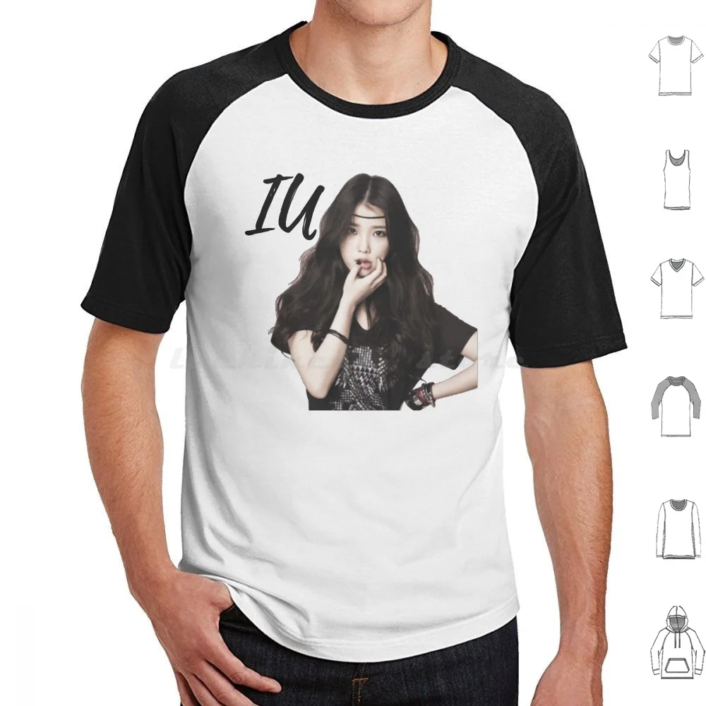 Iu T Shirt Big Size 100% Cotton Iu Jieun Kpop G Dragon Kwon Jiyong Blueming Bbibbi Dear Name Through The Night You And I