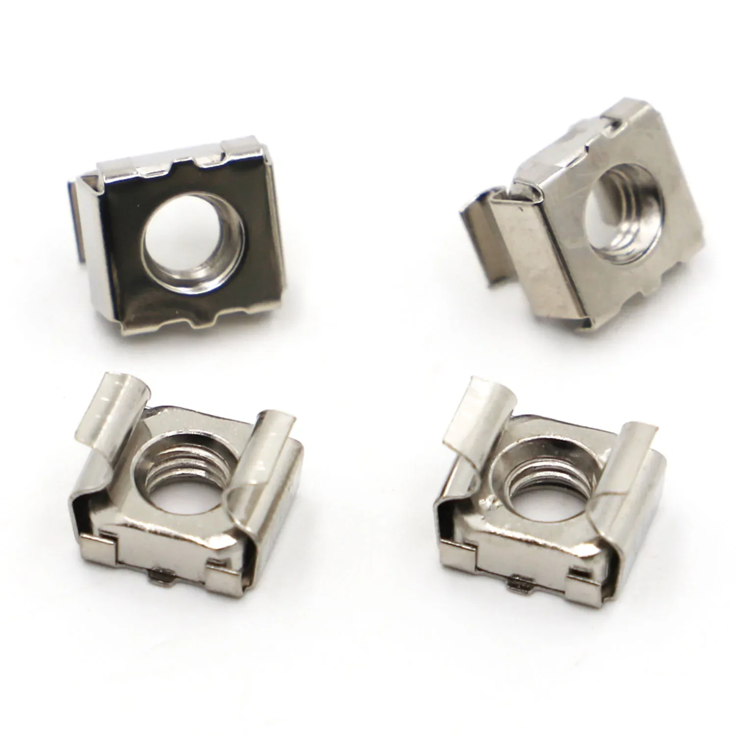 Nickel Plated Carbon Steel Quartet Floating Nut Cassette Elastic Enclosure Card Cage Nuts M4 M5 M6 M8 M10