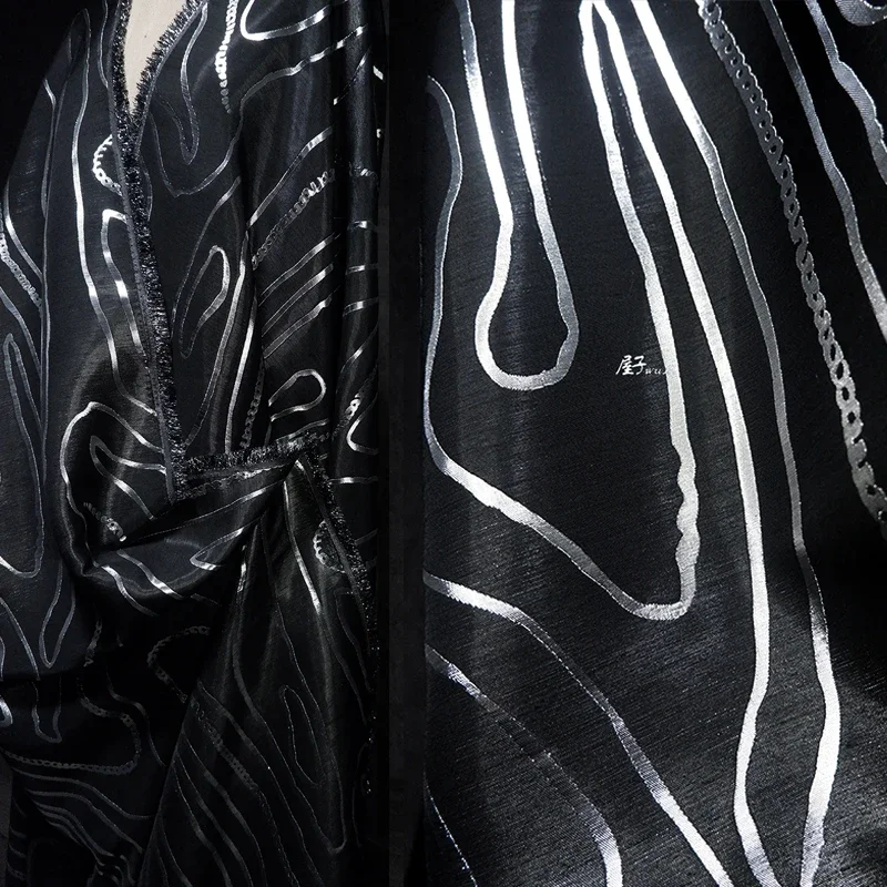 

Имитация атласной ткани, модная ветровка, брюки, торжественное платье, дизайнерская ткань, оптовая продажа, ткань «сделай сам», шитье на метр, материал