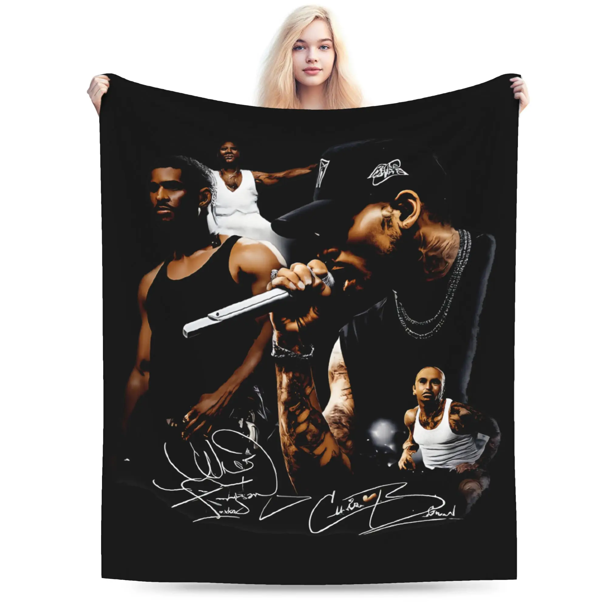 Chris Brown And Usher The Rb Tour Warm Soft Blanket  Raymond And Brown Kids Adult Plush Throw Blanket Home Decor Sofa Bed Cover