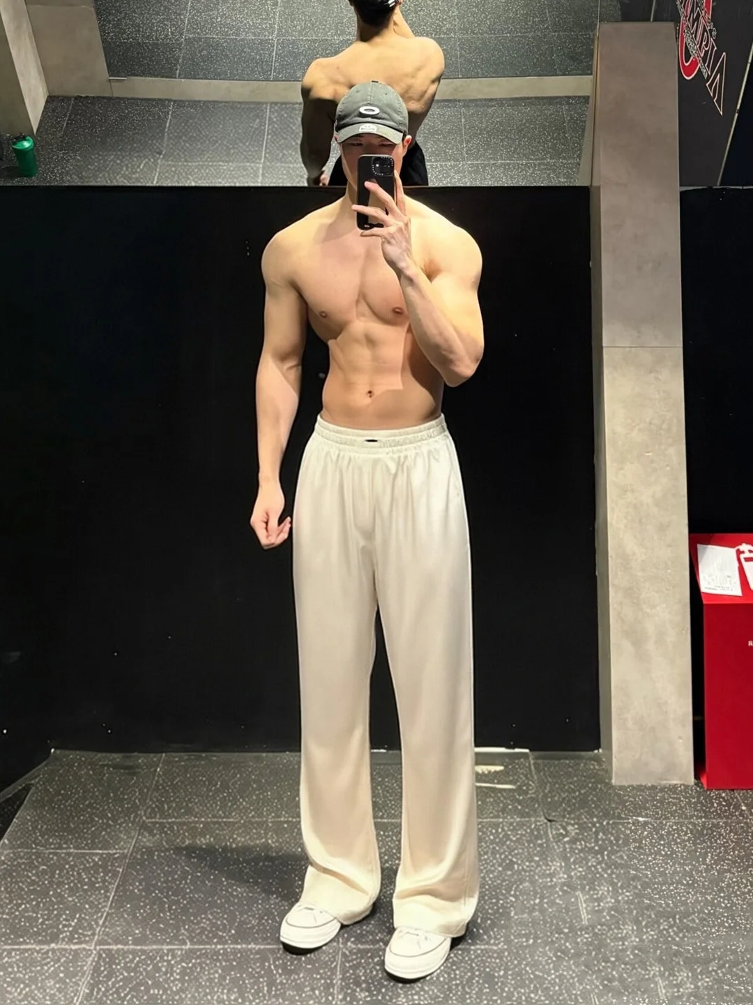 

Ice Silk Cool Feeling Casual Straight Leg Men's Sports Pants Spring Summer Ice Skin American Fitn Training Trousers