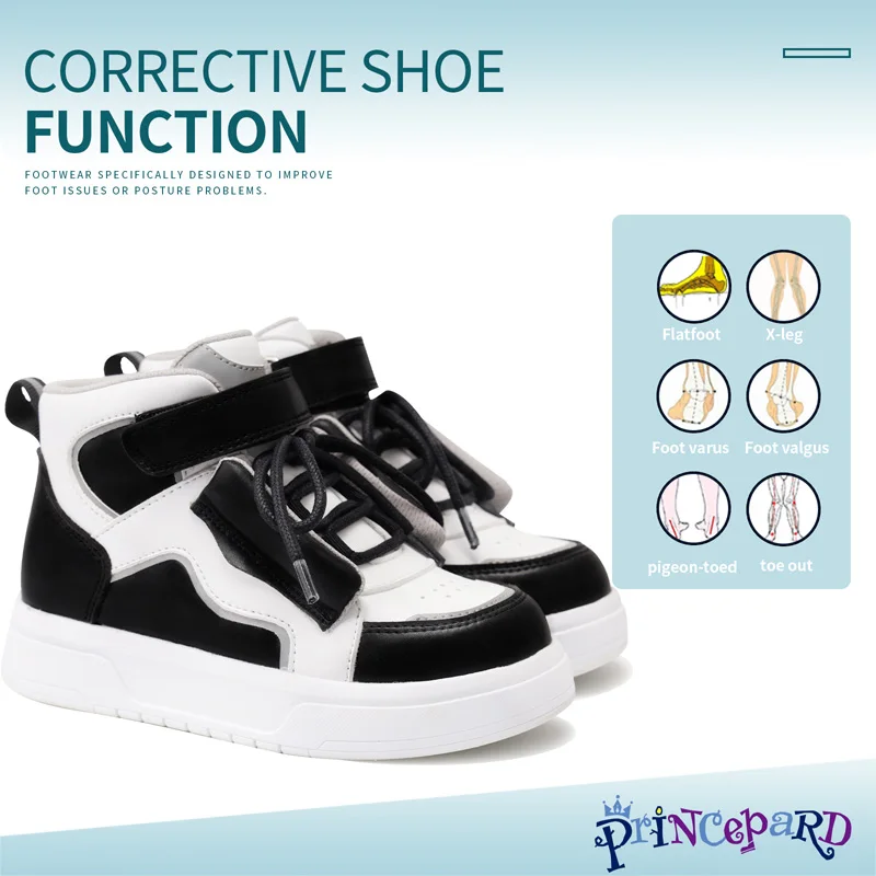 

Kids Casual Shoes Princepard Arch Support Orthopedic Children's Sneakers Girls Boys with Corrective Insoles for Flat Feet