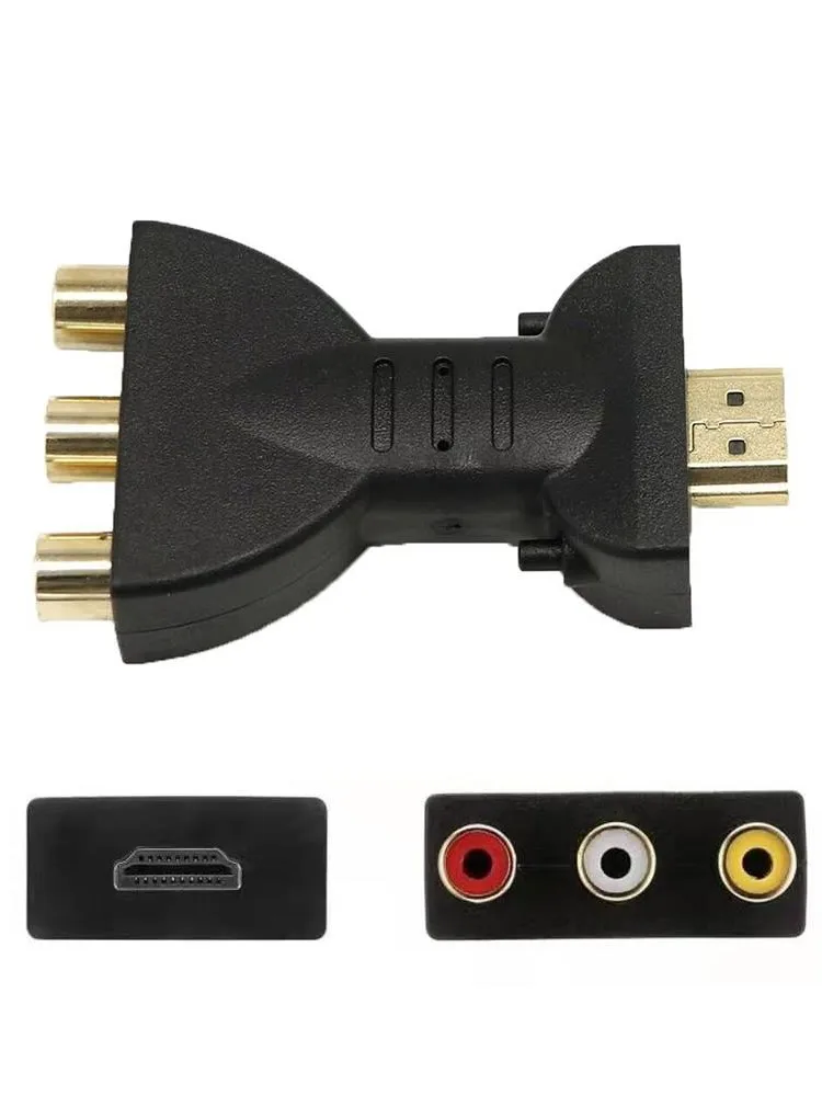 HD 1080P HDMI-kompatibler zu RCA AV Composite Adapter Konverter HDTV2AV Audio-Video-Kabel HDTV zu Rot Weiß Gelb für HD TV Box