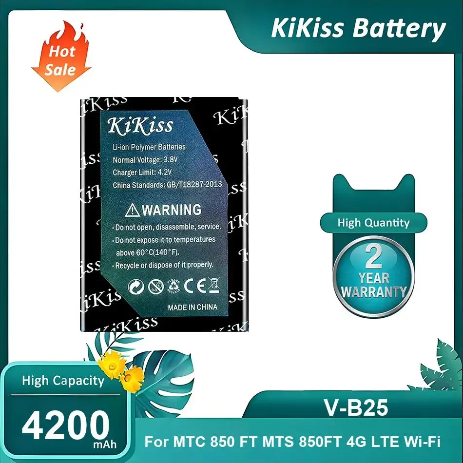 

High-Performance Router Battery For MTC 850FT MTS 850FT 4G LTE Wi-Fi,V-B25,4200mAh