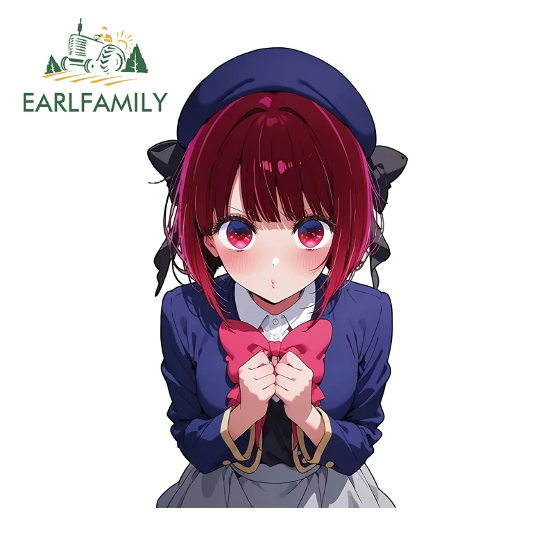 

EARLFAMILY Kana Arima Car Stickers Cute Cartoon Waifu Scooter Decals Occlusion Scratch Scratch-Proof PVC Guitar Suitcase Luggage