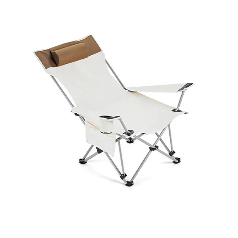 Chaise longue pliante d\'extérieur, portable, ultra légère, dossier de camping, pêche, maison, déjeuner, plage