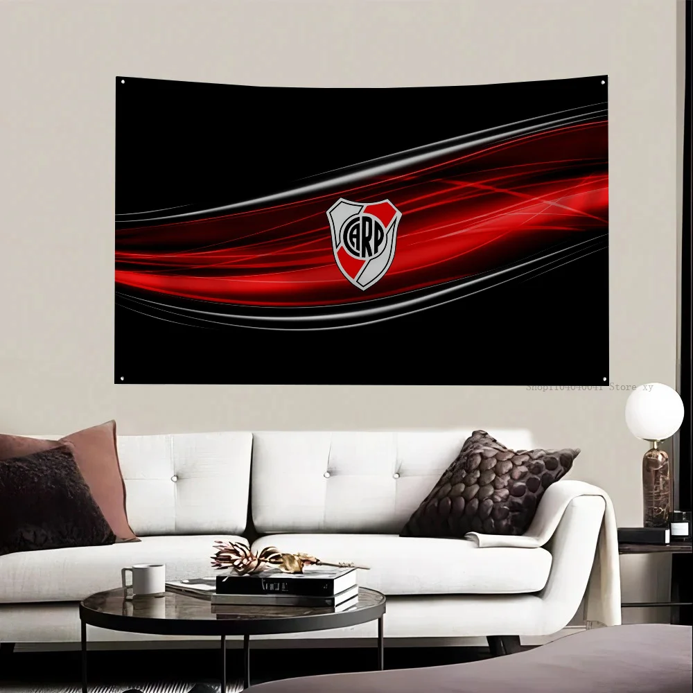 1pc Argentina River Plate FC CARP Flag Flags And Banners Four Hole Polyester Outdoor Decor Room Aesthetic