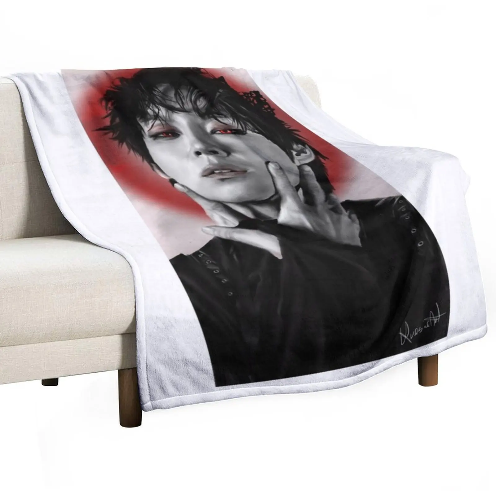 

The rose Kim Woosung Sami fanart kpop Throw Blanket Summer Beddings Cute Plaid christmas decoration sofa bed Blankets