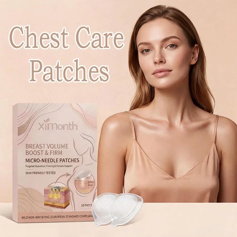 Advanced Microneedles Breast Plumping Patch,Hydration Firming Volume Support,Targeted Skin Nutrition Deep Hydration,For All Skin