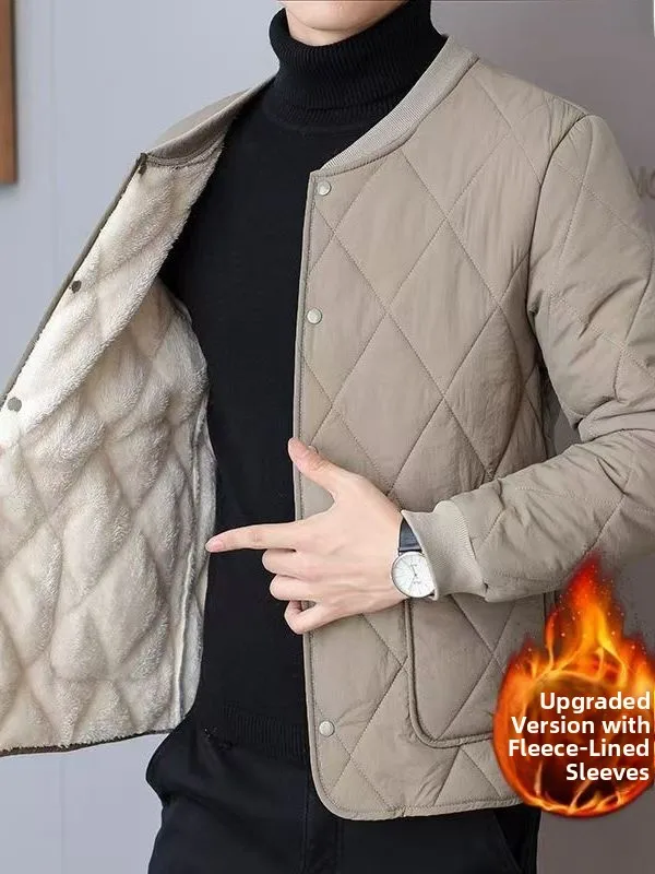 

Thiened Fce Lined ort Мужская хлопковая куртка с внутренней стороны, теплое повседневное деловое пальто из полиэфирного волокна, повседневное пальто Sle ort