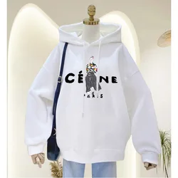 Women Hoodies Oversized Loose Woman Clothing Harajuku Style Hooded Sweatshirt Fashion Printed Long Sleeve Casual Pullover Top