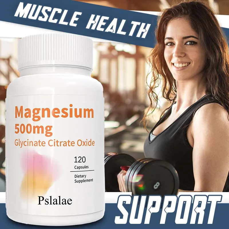 

Магний — комплекс с лимонной кислотой для легкого усвоения, поддержка сна, мышц и сердца — без глютена, без ГМО