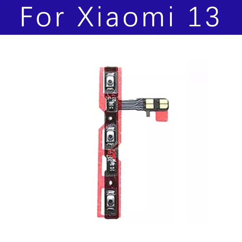 For Xiaomi13 MI13 Side Button Switch Volume Key Power On Off Flex Cable Parts