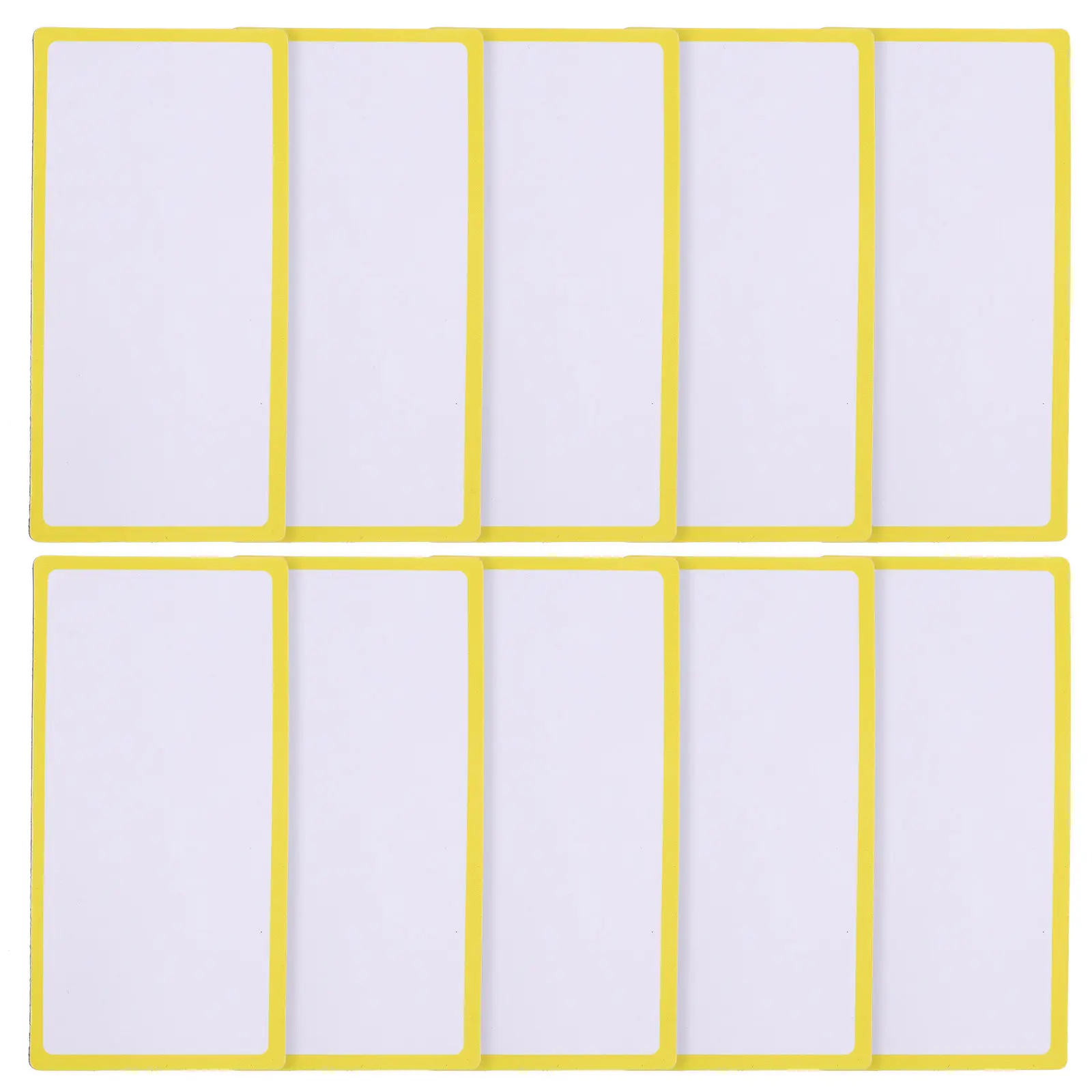 

10Pcs Magnetic Name Tags Reusable Writable Dry Erase Labels Household Office Classroom Organizer Flexible No Stain No Damage