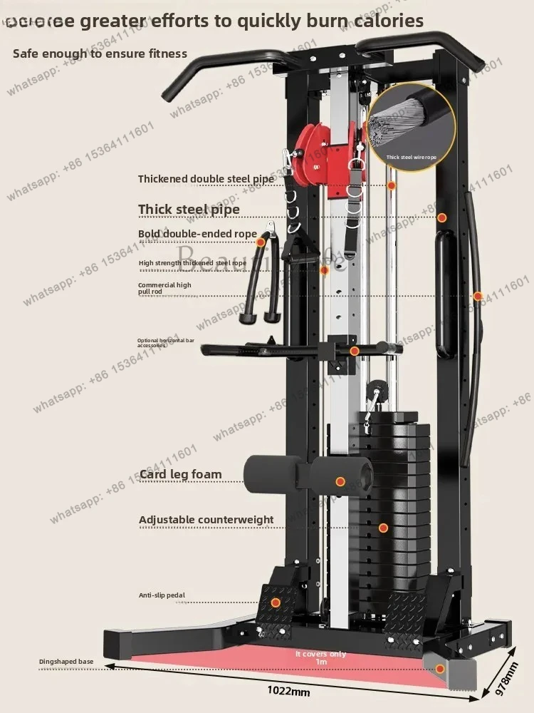 unilateral bird gantry frame household small strength fitness multi-functional comprehensive trainer