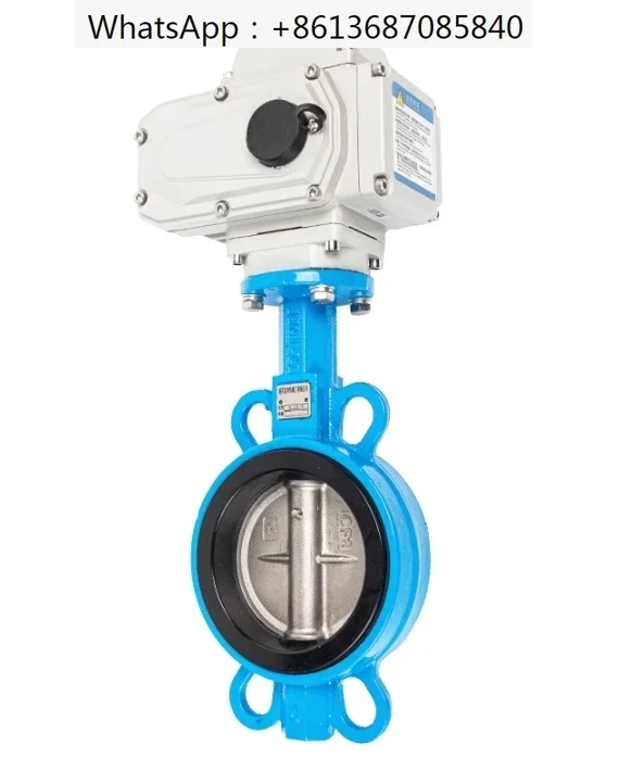 Electric Flange Butterfly Valve D971X-16 Clamp Soft Seal Water Valve Actuator Valve DN50 65 80 200