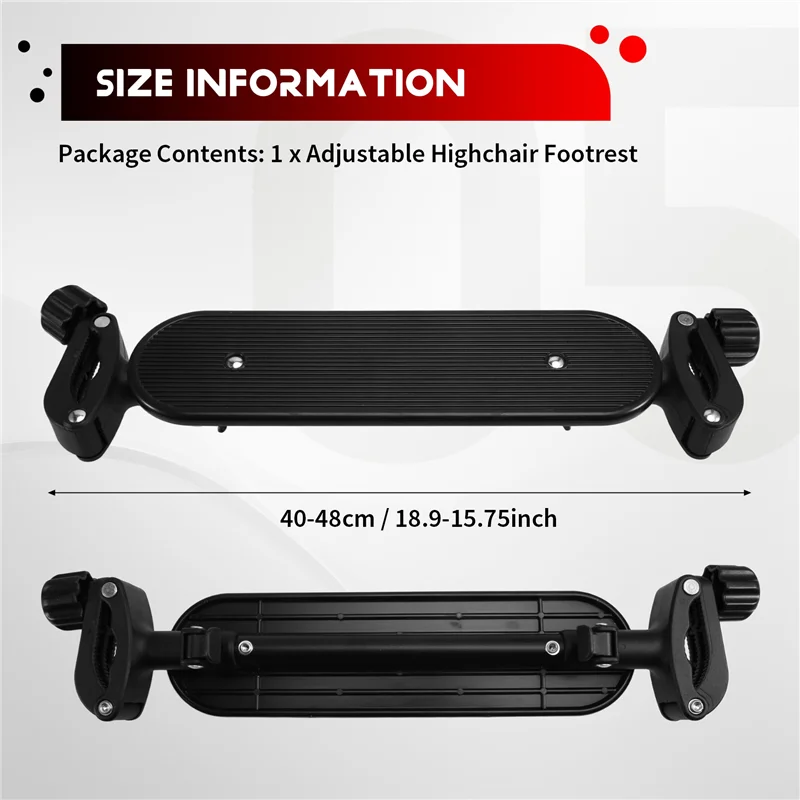 ONCE Foot Pedal Non-Slip Height Adjustable Polypropylene Foot Pedal