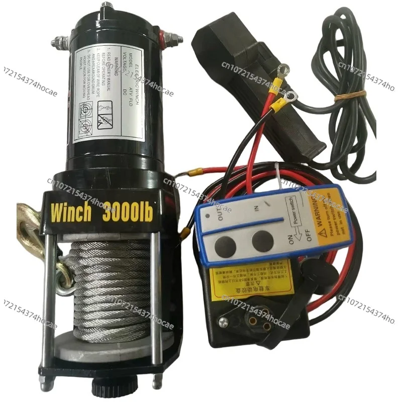 

Vehicle Self-rescue Off-road Winch 3000lbs 12V 24V Off-road Vehicle Winch Electric Winch Traction for Vehicle Crane