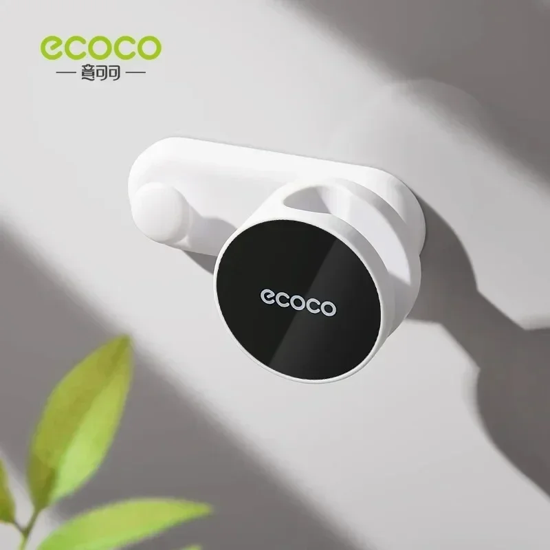 ECOCO Shower Head Holder Adjustable Wall Mounted Holder Self-Adhesive Showerhead Handheld Bracket With Hook Bathroom Accessory