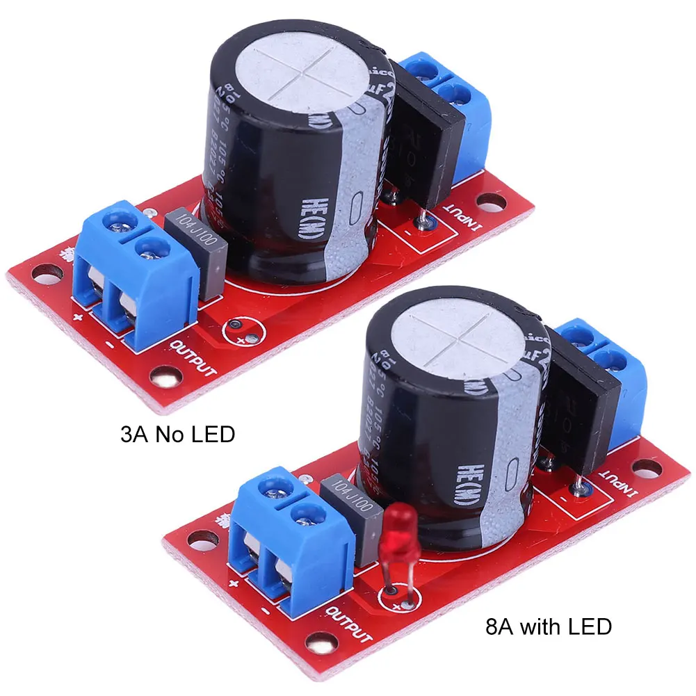 5-1PC 8A/3A Gleichrichter Filter Netzteil Board mit/keine LED Anzeige AC Zu DC Transformator AC Zu DC Einzel Netzteil Board